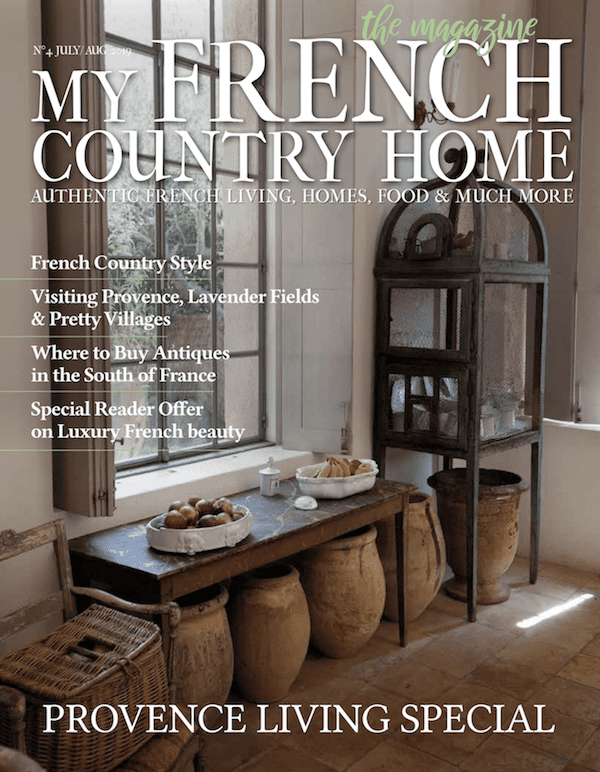 cover of my french country home magazine july august 19