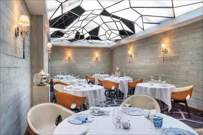 interior of Le Grand restaurant in Paris