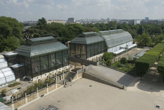 a view of les grands serres in jardin des plantes mfch magazine