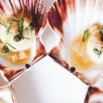 scallops alain ducasse scallops in their shells, topped with a dressing