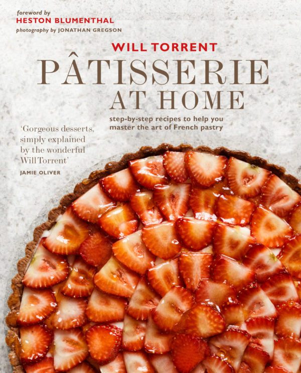 cookbook cover featuring strawberry tart