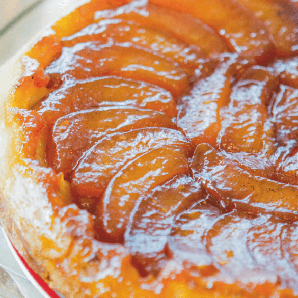 tarte tatin alain ducasse a tart tatin on a plate