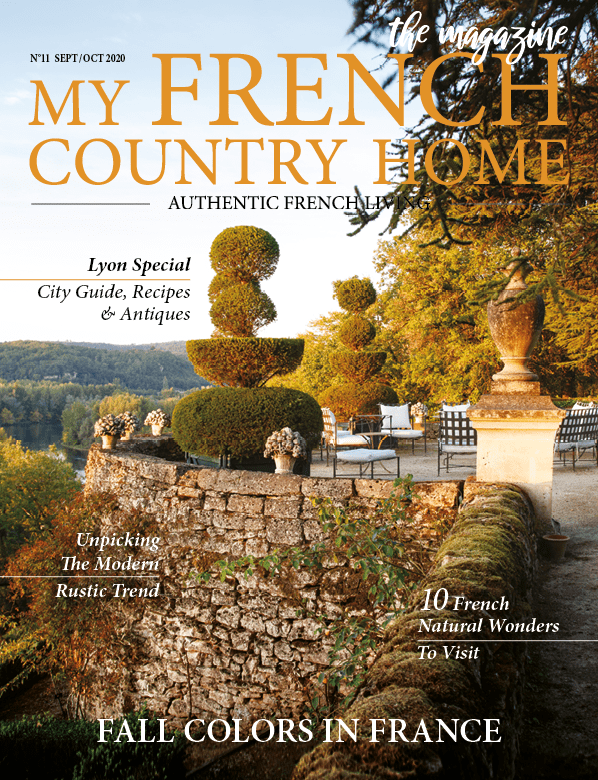 the cover of sept/oct 2020 issue my french country home magazine