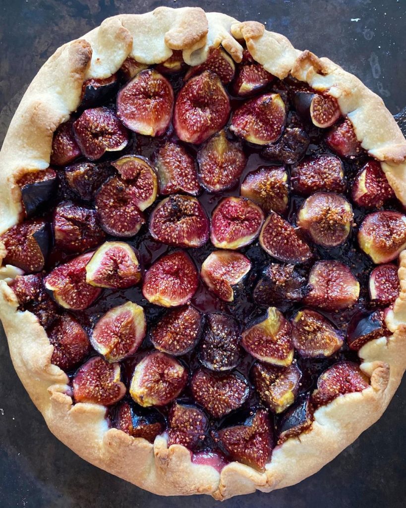Fig tart created by the cooking school Les Petits Farcis
