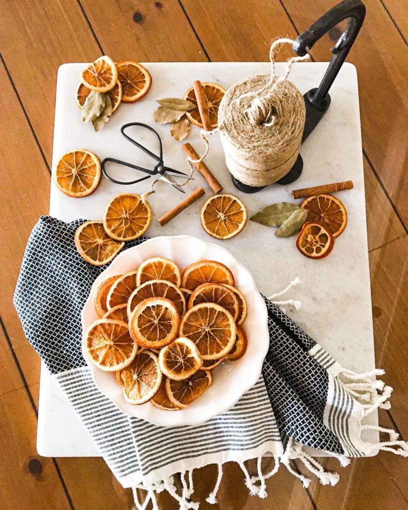 baked oranges on a plate
