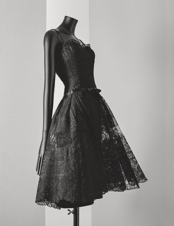mannequin wearing little black chanel dress