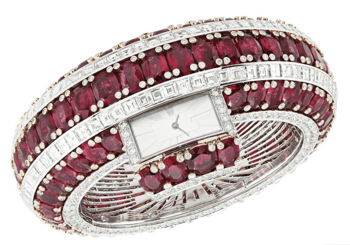 ruby and diamond watch bracelet