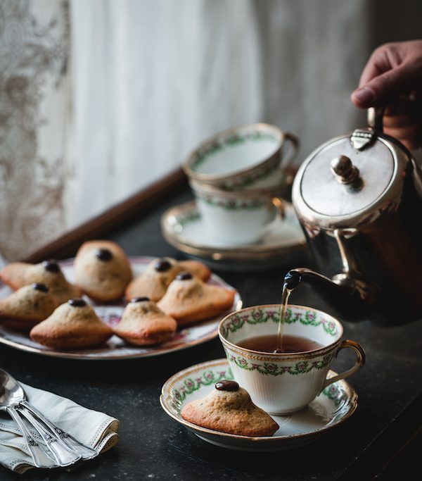 earl grey madeleines and tea