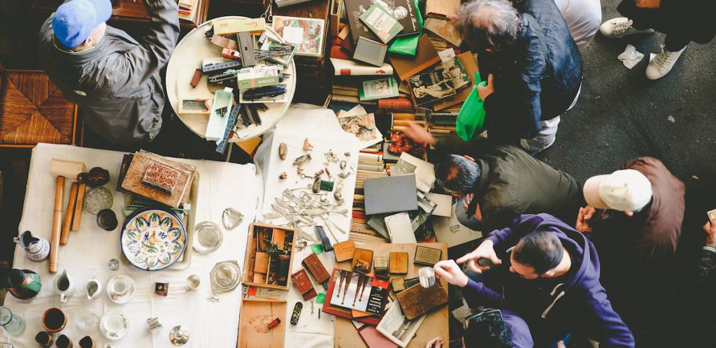 French antiques market