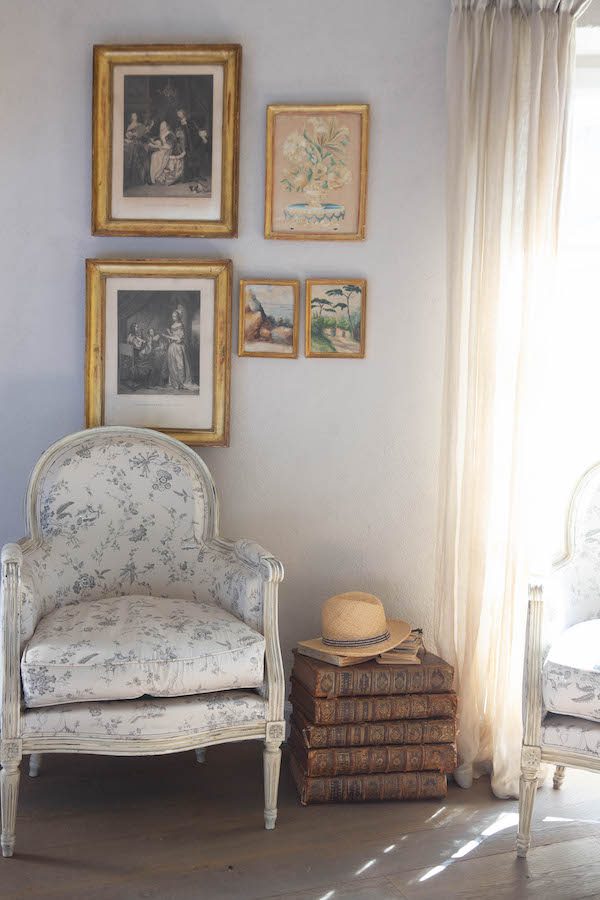 armchair in french home