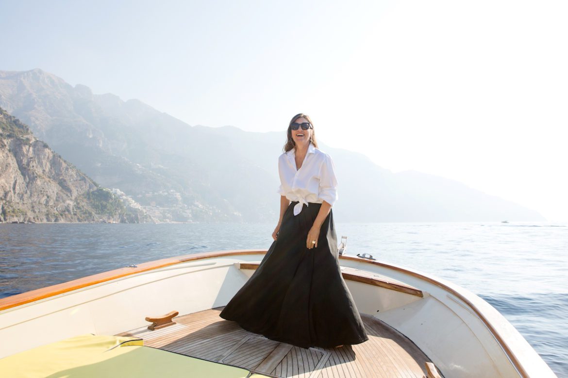woman on boat