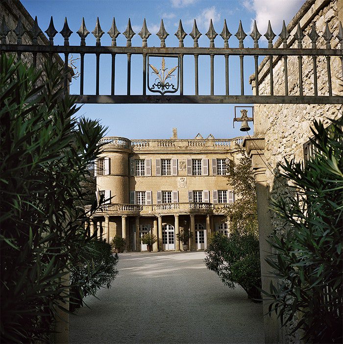 chateau as seen from entrance gate