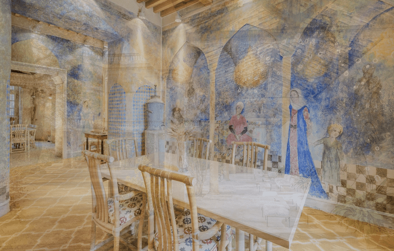chateau fresco dining room
