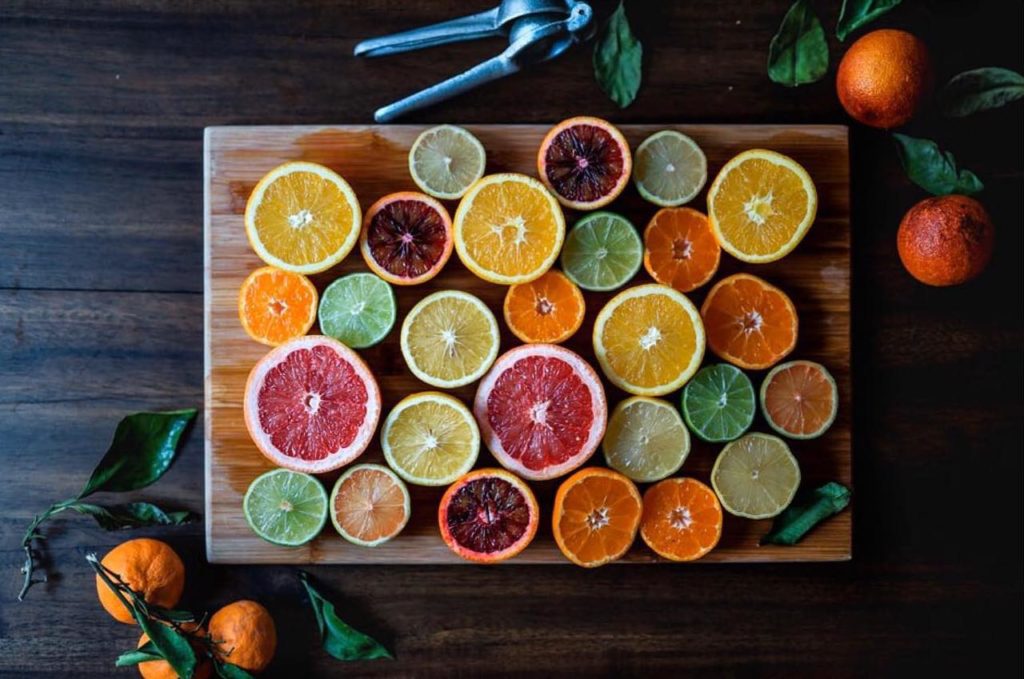 halved citrus fruits