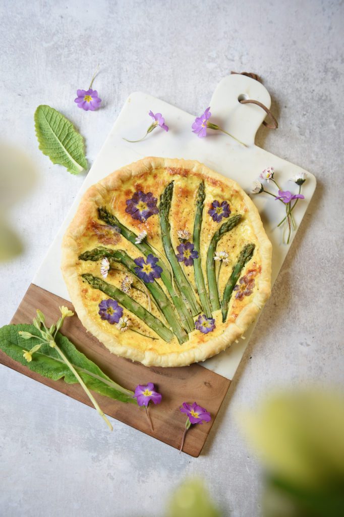 asapargus flower tart