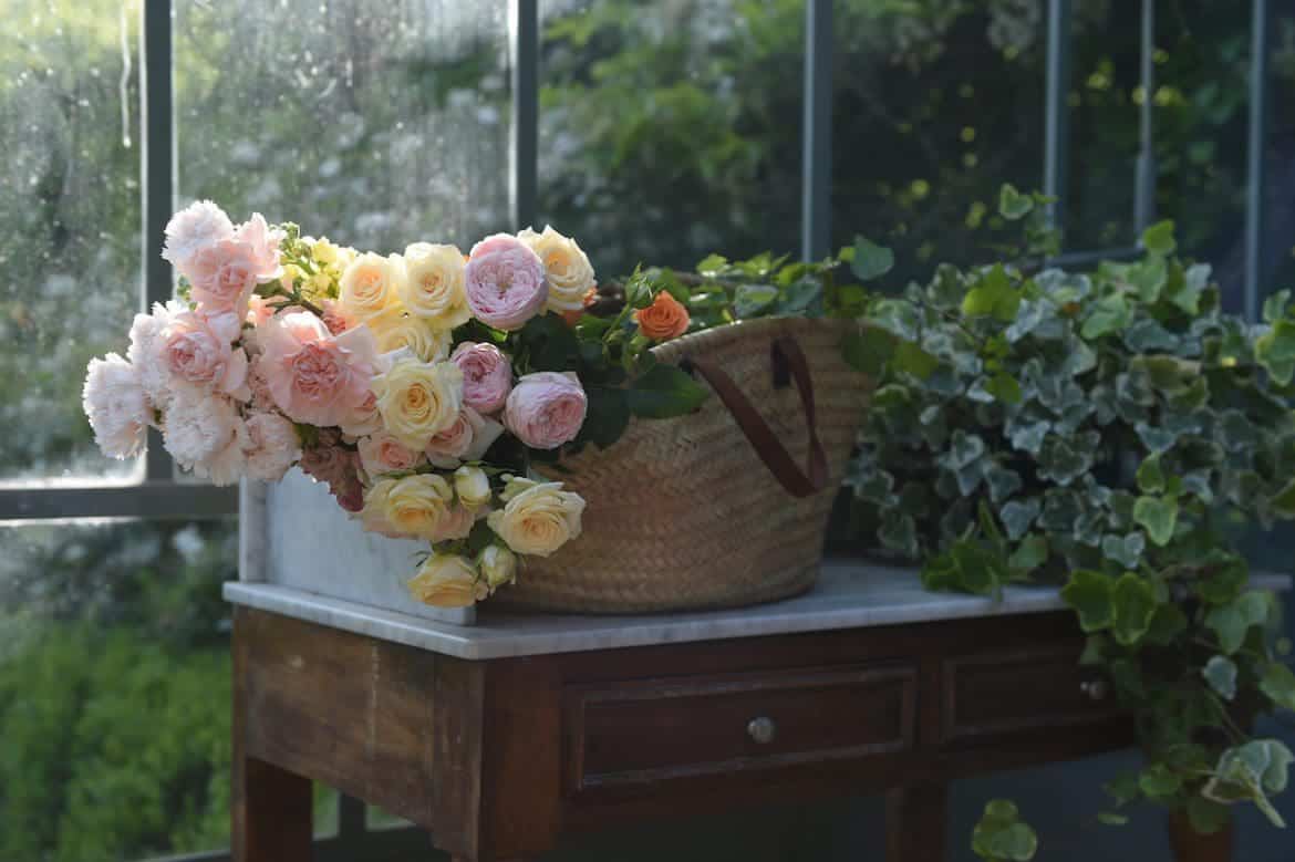 basket of flowers