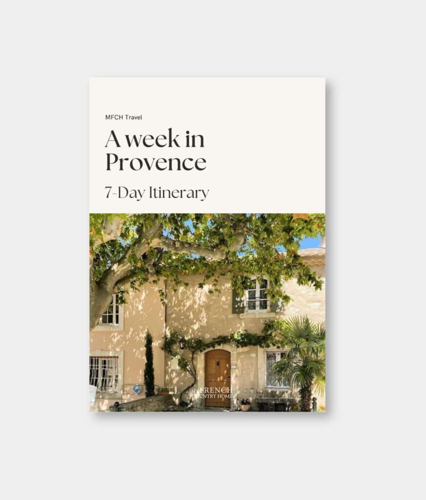 A Week in Provence travel guide cover by My French Country Home.