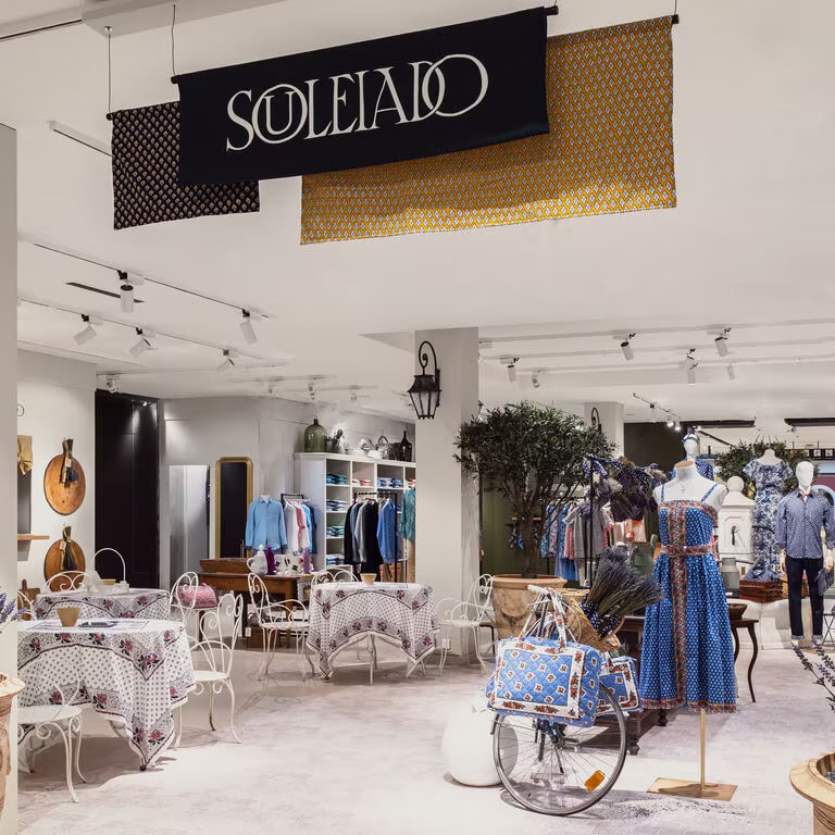 Souleiado showroom at the Bon Marché