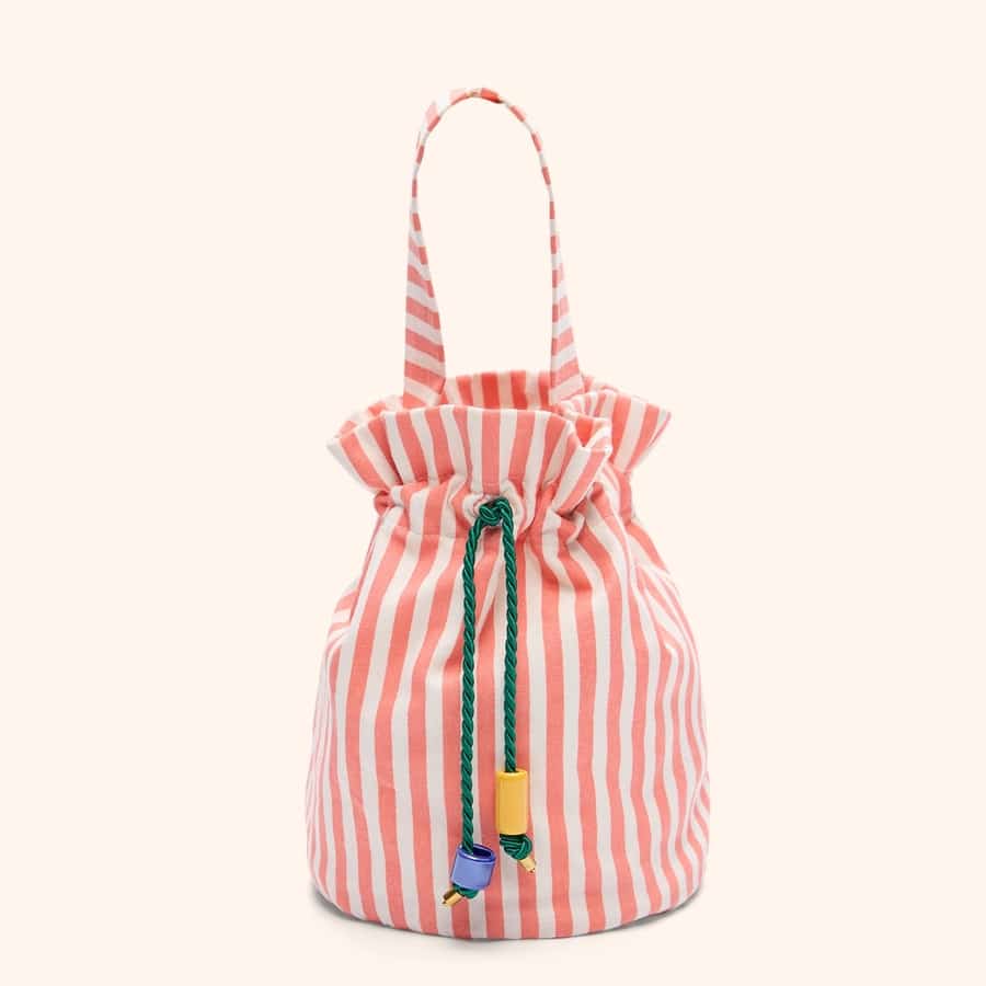 Pink stripe bag