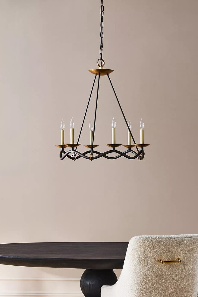 iron chandelier