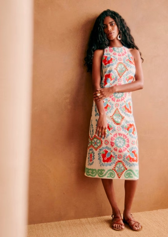 sezane mosaic dress