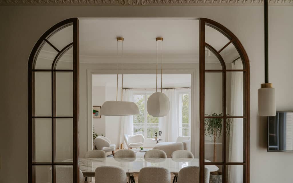 White Parisian Modern Apartment