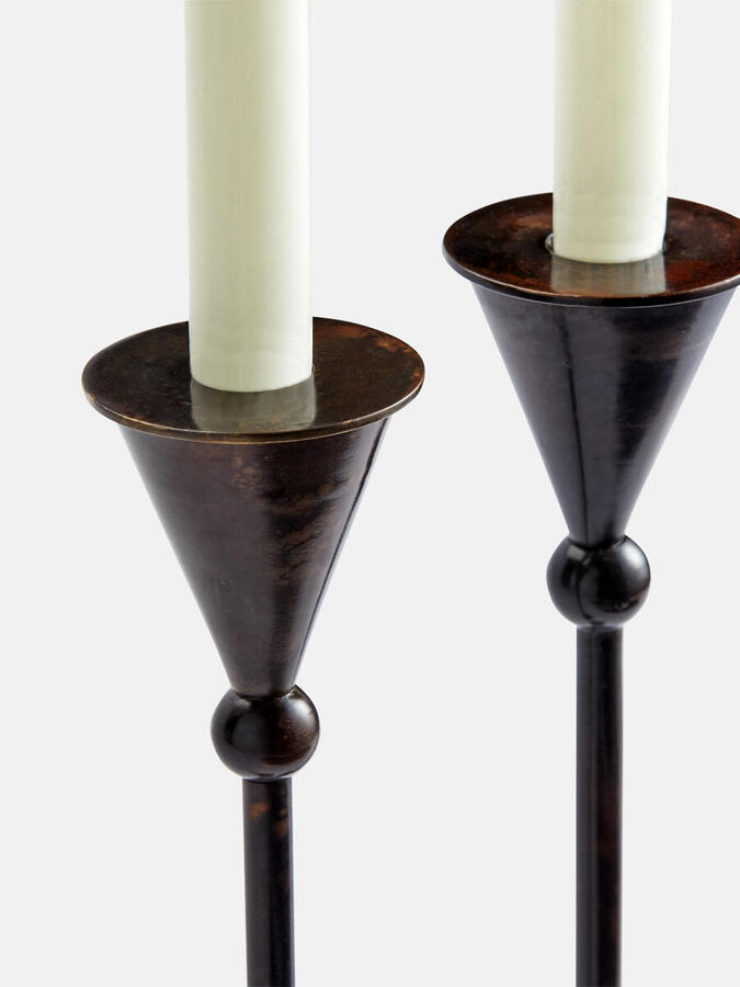 iron candlesticks