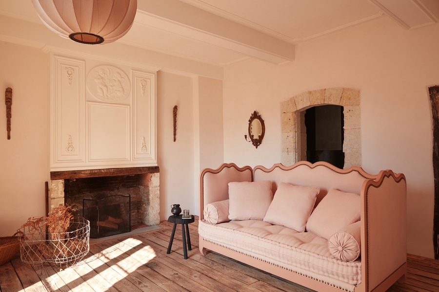 pink bedroom interior design