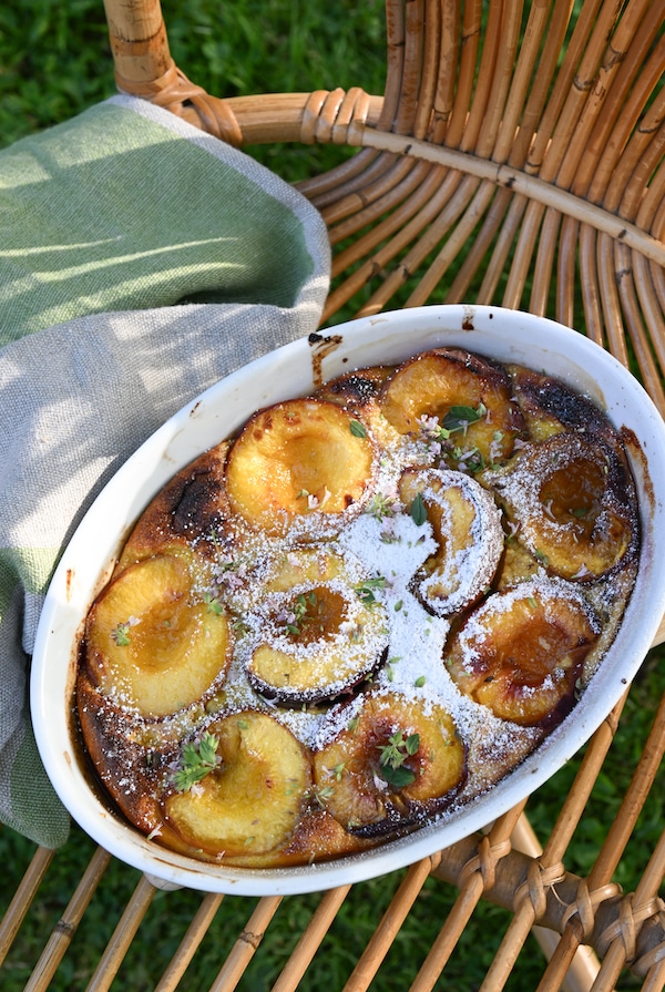 peach clafoutis