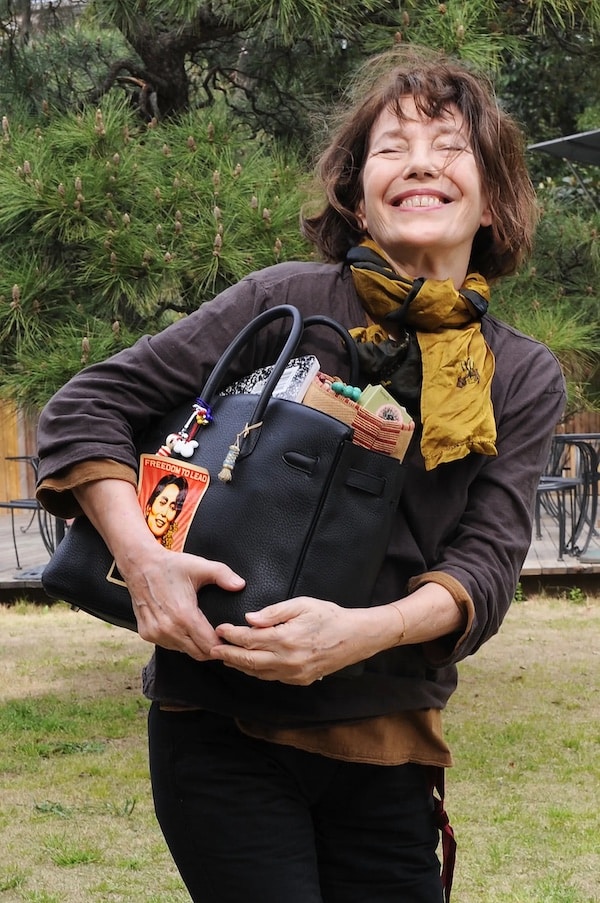 jane birkin with her birkin bag