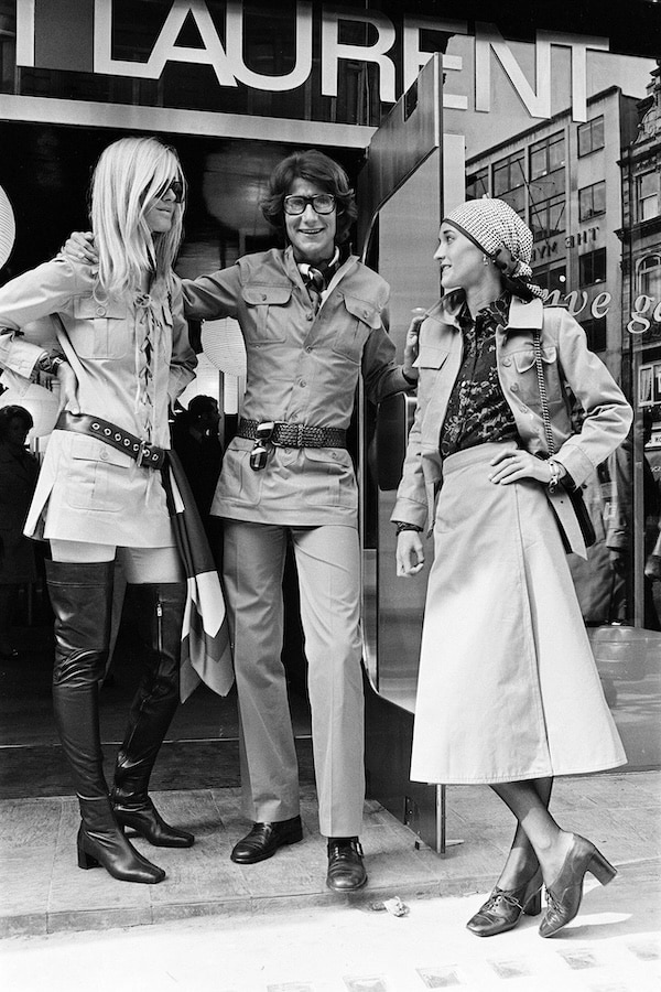 yves saint laurent and models