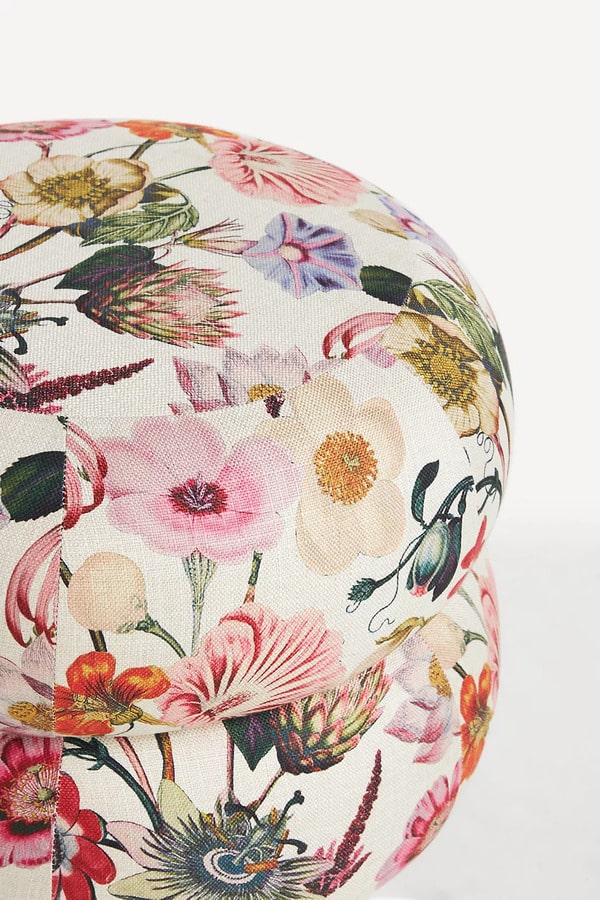 floral ottoman