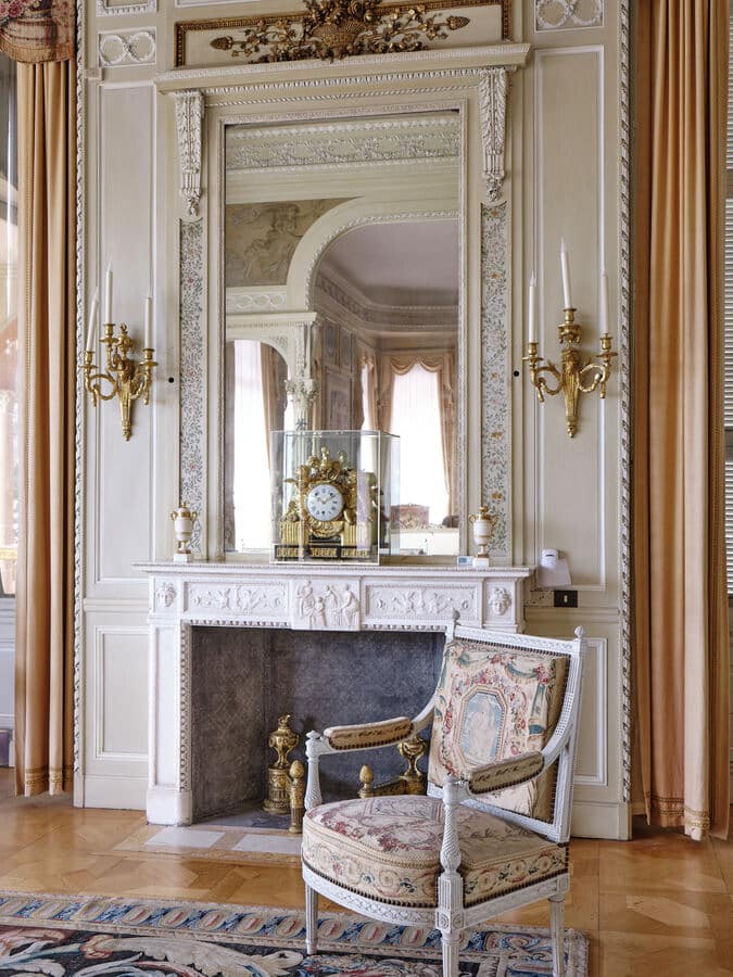 french chateau fireplace