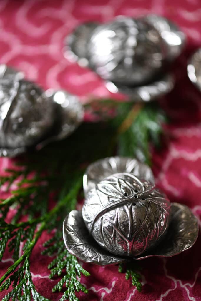 antique silver salt shakers