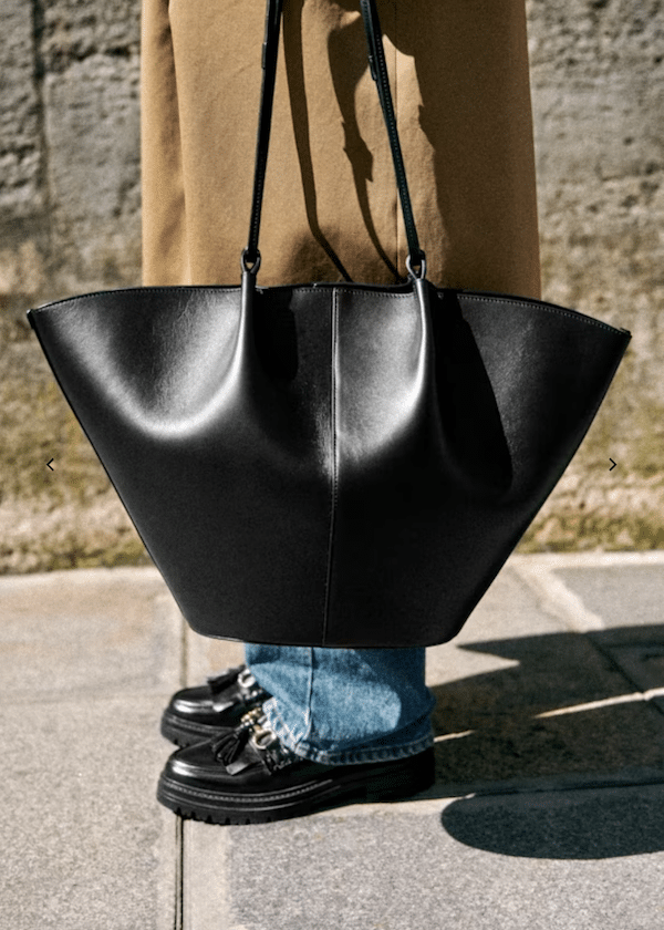 french leather bag