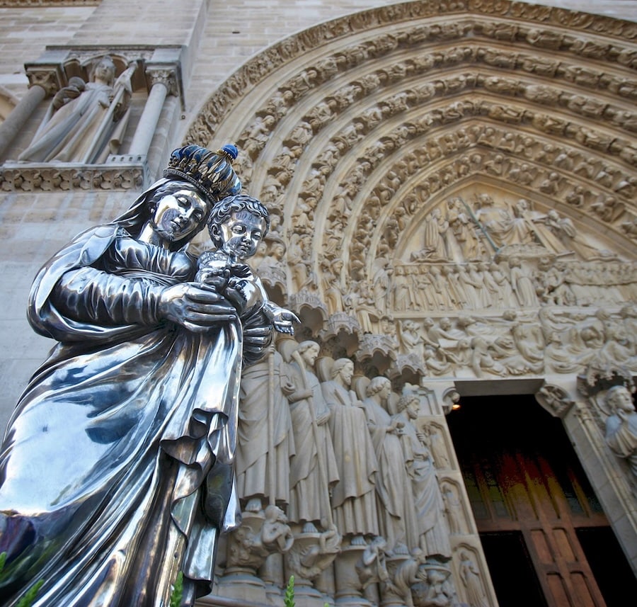 notre dame virgin and child