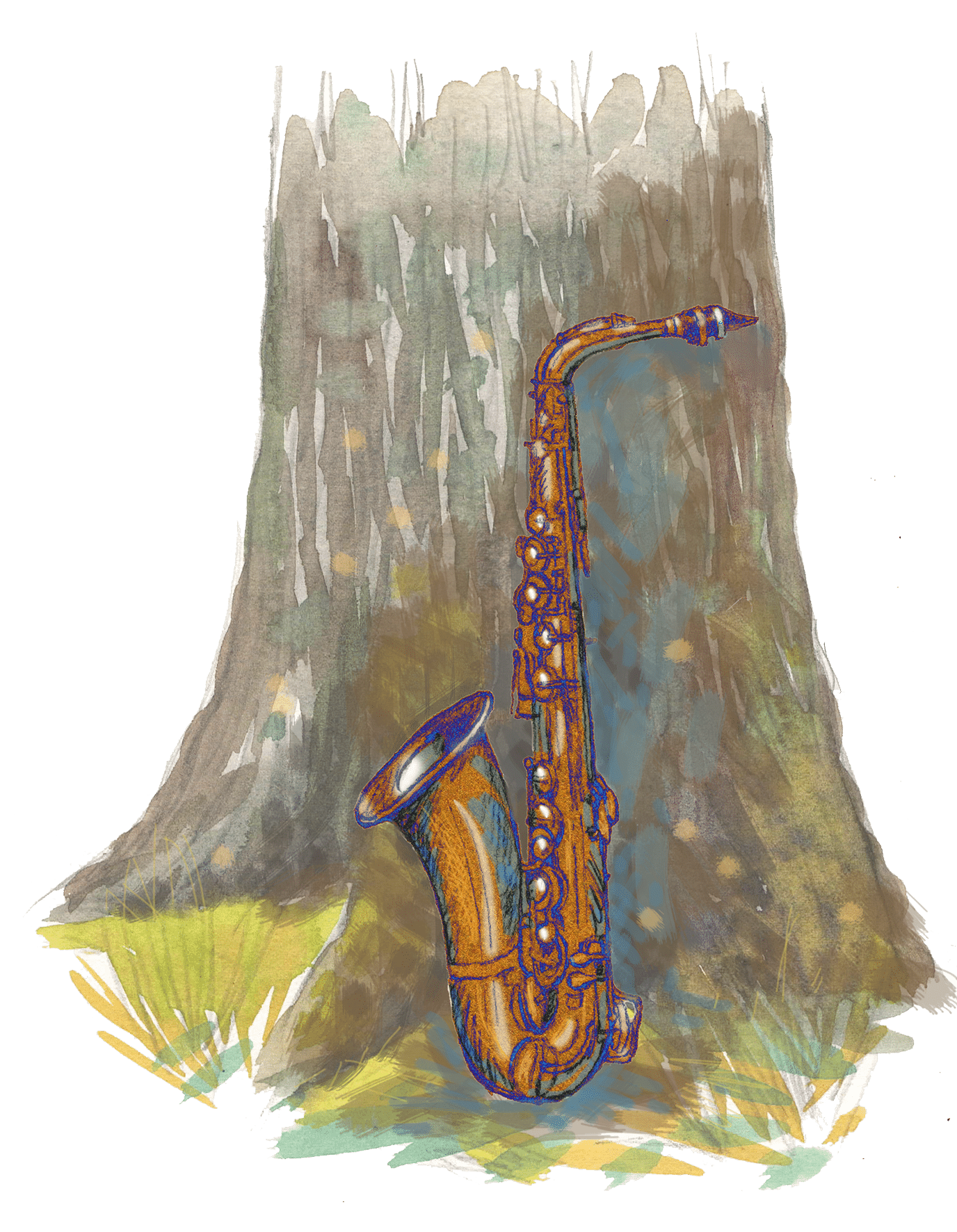 fete de la musique illustration by Céline Chollet for the May/June MFCH Magazine