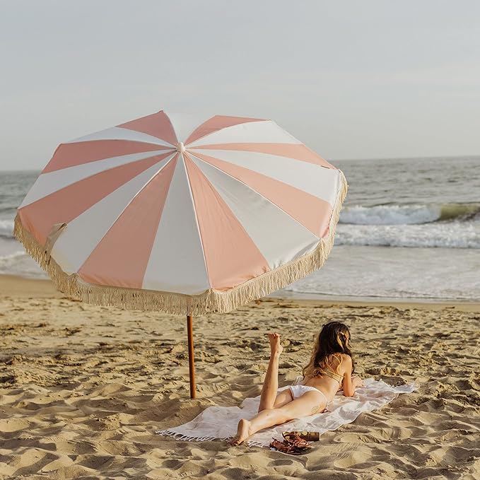 striped parasol