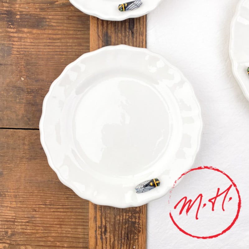 cicada dessert plate