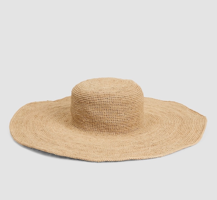 neutral straw hat