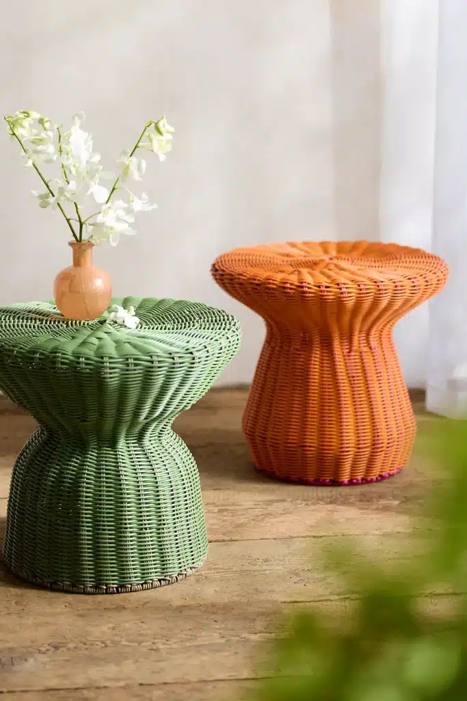 wicker stool