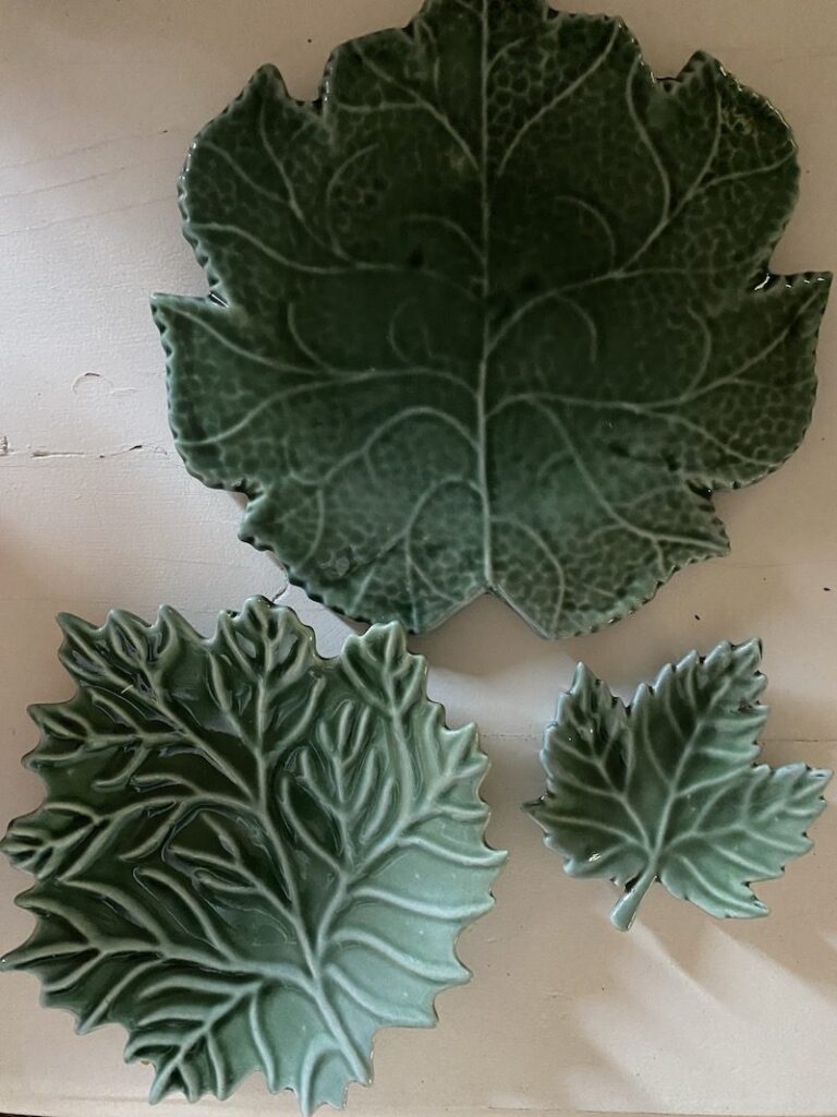 ceramic leaf plate