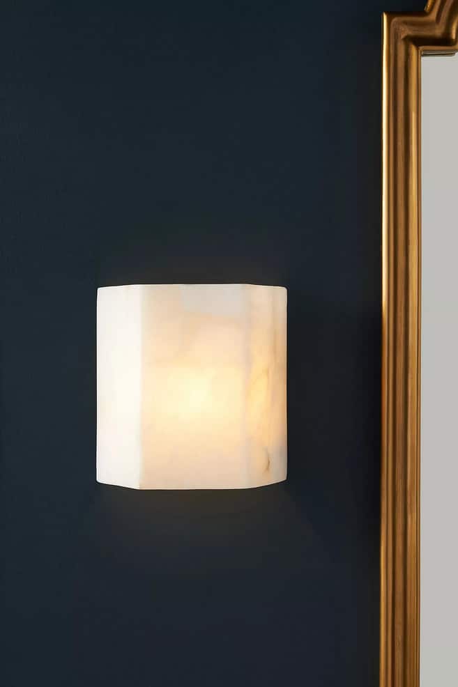 french style alabaster wall light