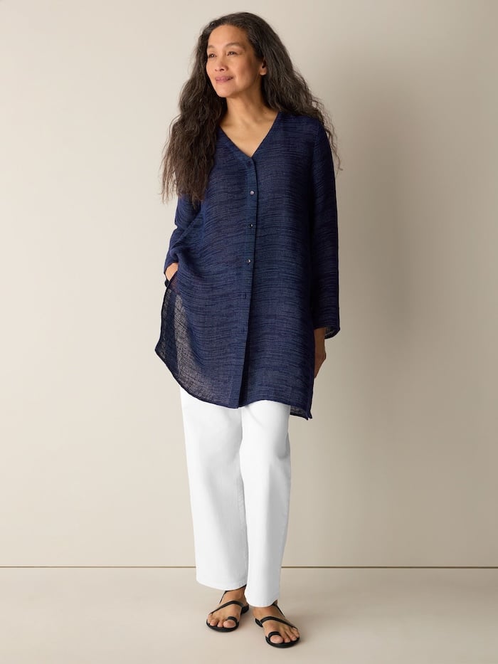 eileen fisher linen shirt