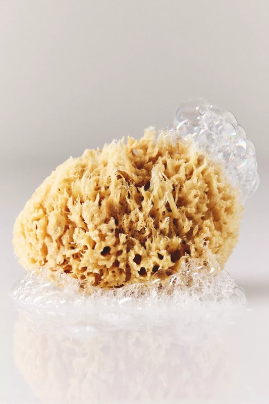 Natural sponge for deep spring cleaning.
