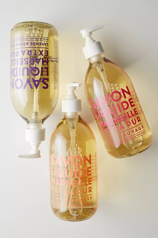Liquid Savon de Marseille soap for natural house cleaning.