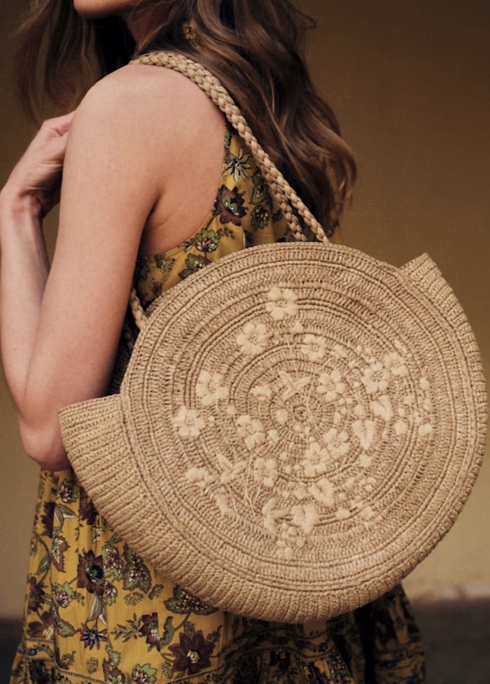french summer fashion wicker bag sezane