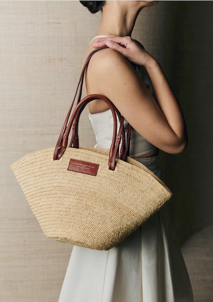 french summer fashion wicker bag sezane